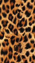 Realistic leopard skin seamless pattern with cheetah fur texture for fashion textile print illustration © Hasnat