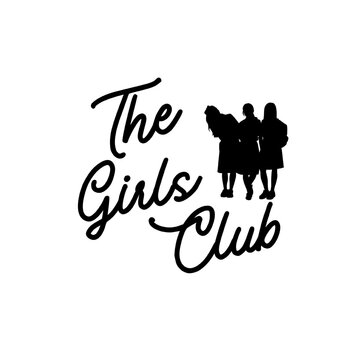 Vector Text Illustration of The Girls Club.