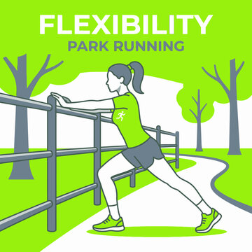 Healthy Woman Warming Up For Park Running Exercise Routine Outdoors
