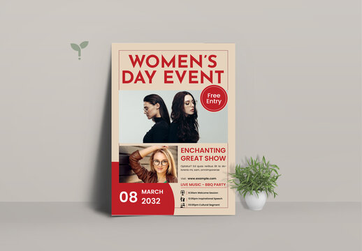 Women's Day Event Flyer Design Template