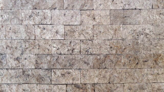 Modern beige natural stone tile wall texture background