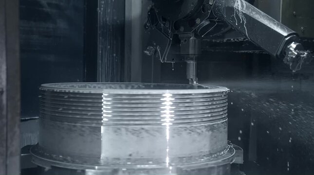  Precision CNC Milling by German Machine Tool 4K