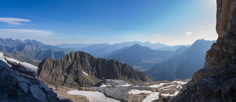 The view toward Gavarnie from La Br&egrave;che de Roland, on the France-Spain border.