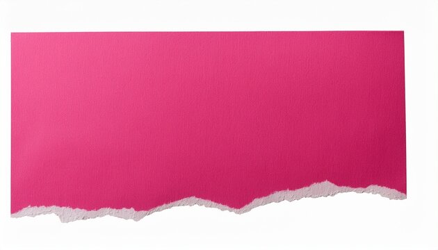 abstract pink torn paper texture scrap of paper for scrapbook collage scrapbooking a torn off page from a spiral bound notebook or notepad isolated on transparent or white background
