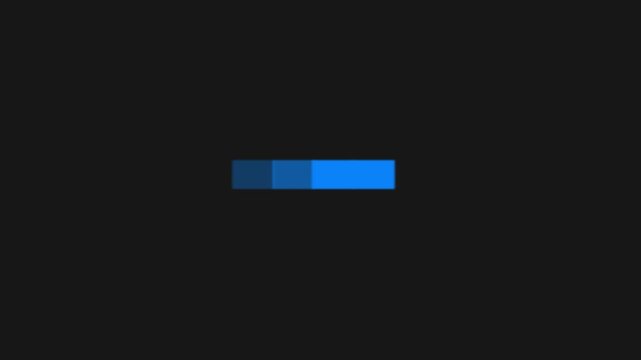 Loading bar animate on a transparent background. Animation of a computer screen with loading bar processing and noise and glitch effects