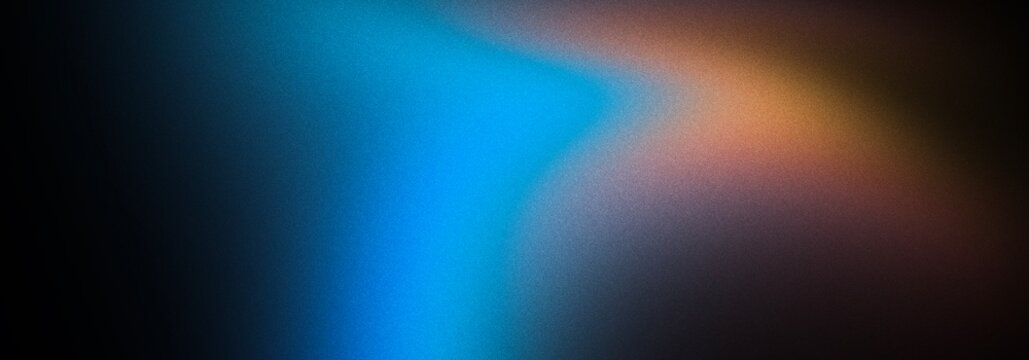 Abstract banner gradient background colors with noise effect Grain Wallpaper Grainy noisy textured blurry texture Digital noise gradient. Nostalgia, vintage 70s, 80s style. Abstract lo-fi background.