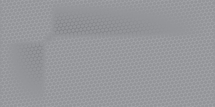 Honeycomb mosaic hexagons background. Black honeycomb on a white background. Plain hexagon grid with bold cells. Hexagon cells. EPS vector illustration