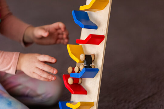 click clack car montessori child motor skills developmental toy