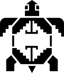 Fototapeta premium Mayan Aztec Totem Turtle Symbol