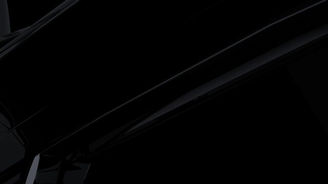 a Curvy Car Reflections Black And White