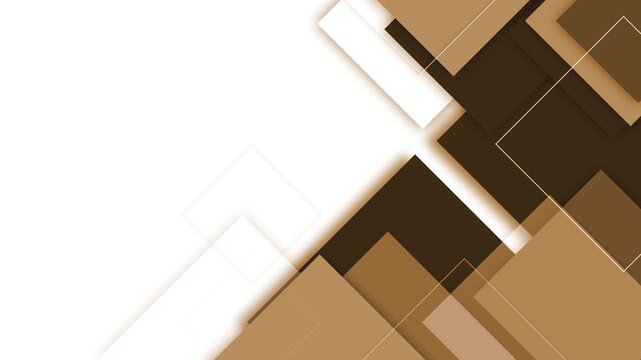 Abstract geometric shape background with overlapping rectangles diagonal shapes and soft shadows animation