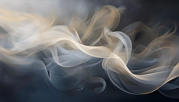soft wispy smoke plumes against a mottled gray background swirling and diffused
