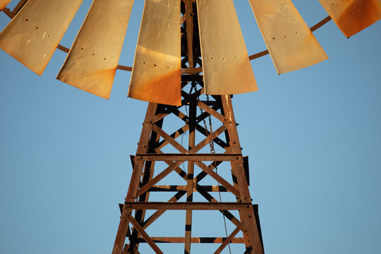 Windmill tower and part of fan