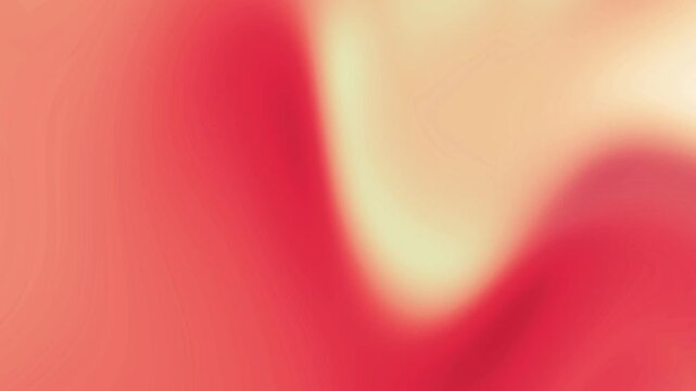 Smooth liquid color blend animation with warm peach, coral red, and glowing yellow gradient shades.