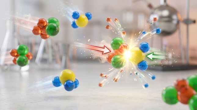 Molecular reaction collision and energy transfer in chemical science