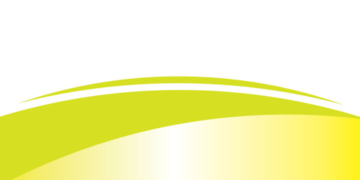 Dynamic yellow wave vector template for business presentation banner, flyer header, and modern bright corporate background design