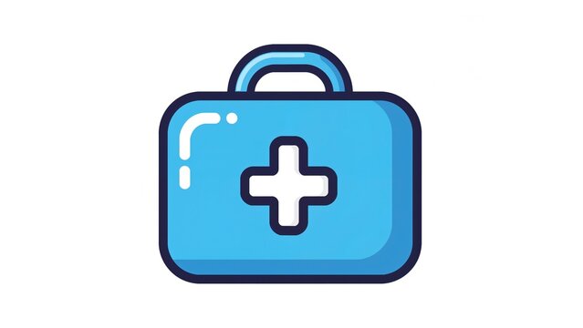 A medical kit with a cross symbol icon.