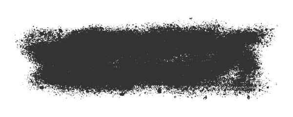 Fototapeta premium Hand painted spray paint grunge brush stroke displays soft distressed spray texture edge. Abstract ink banner mark designed for street culture creative background clip art.