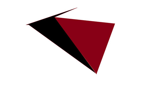 red paper plane