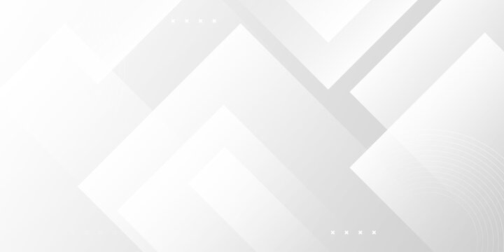 Modern Abstract White Geometric Background with Overlapping Light Gray Rectangles for Corporate Presentation and Web Design