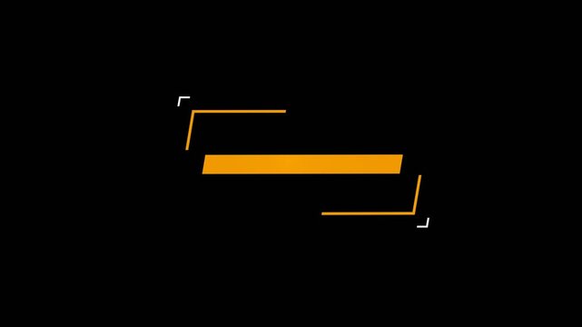 vector blank space for text titles 3D reveal effect with alpha channel