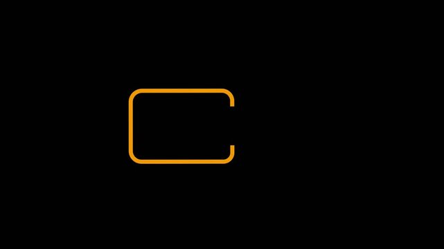 vector blank space for text titles 3D reveal effect with alpha channel