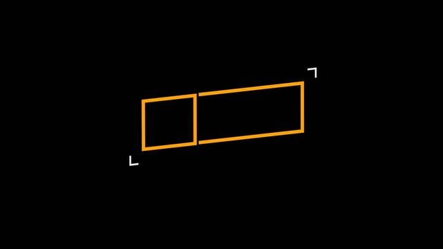 vector blank space for text titles 3D reveal effect with alpha channel