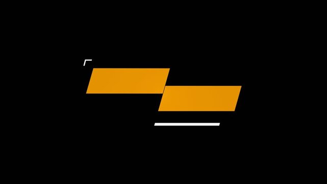 vector blank space for text titles 3D reveal effect with alpha channel