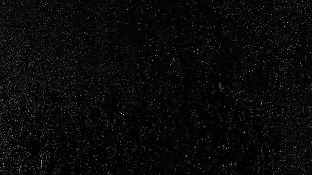 Drizzle Raindrops Collecting and Sliding Down Glass.Rain Mist Condensing and Dripping Down Window Overlay Effect