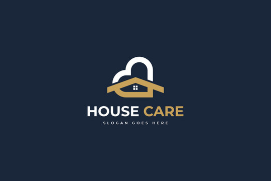 House Care Logo Design for Home Security, Property Protection and Real Estate Services