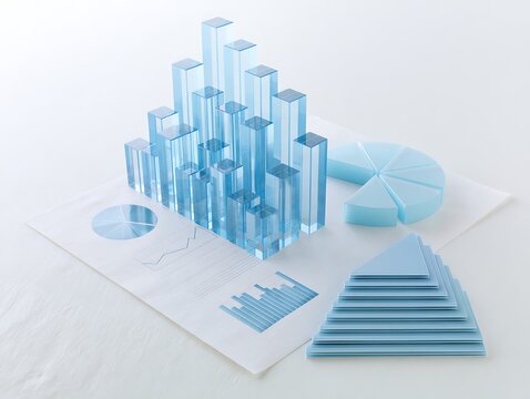 Graphs of financial analysis - Isolated