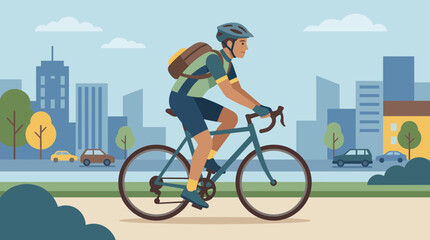 Professional Cyclist Commuting While Clearing Mental Headspace © Bima