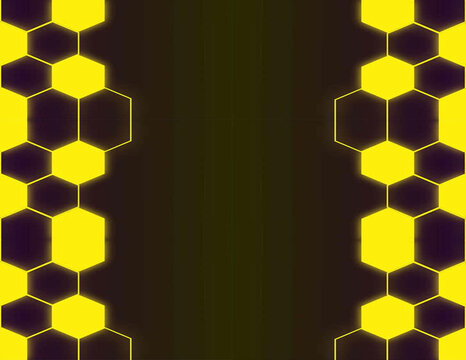 vector abstract background with hexagons