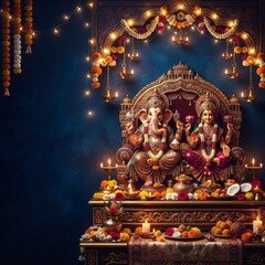 Fototapeta premium Lord Ganesha & Goddess Lakshmi