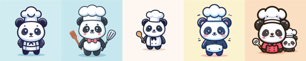 Cute vector panda in chef costume © Tofa