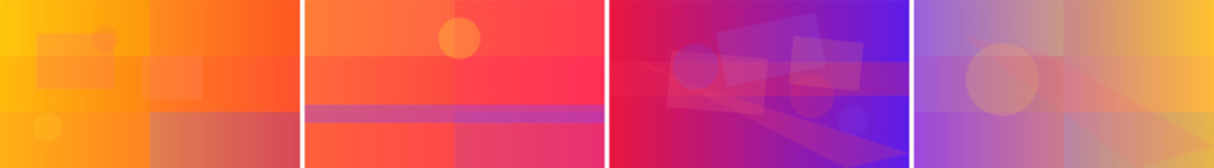 Fototapeta premium Abstract Gradient Background with Silhouetted Objects and Sun Motif