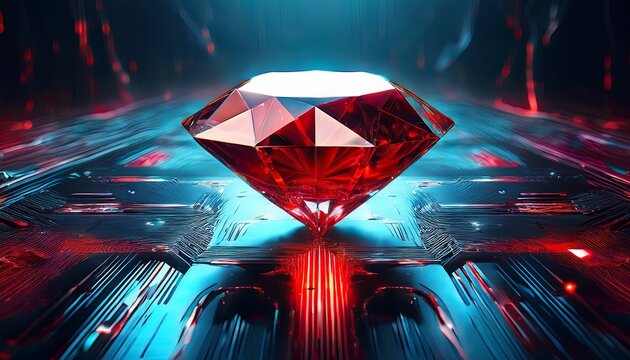 glowering red gem on data stream a corrupted legacy conflict diamond dark