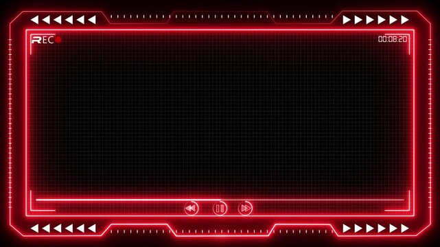 Live recoding hud ,live streaming neon text frame animation box frame neon frame live streaming game live Stream overlay animation for live streaming video Titles 4k motion video
