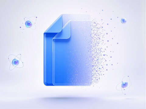 Qubit Files Symbolizing Quantum Duplication and Digital Transformation
