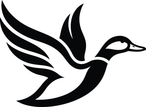 duck logo vector illustration. duck head logo template Art & Illustration