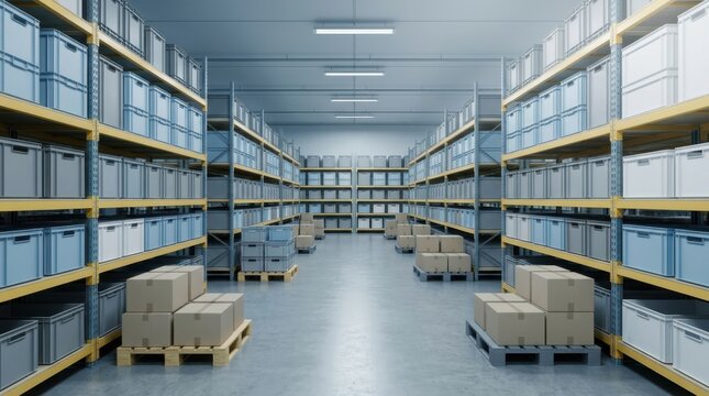 Urban Micro-Warehouse Fulfillment Space with Racking