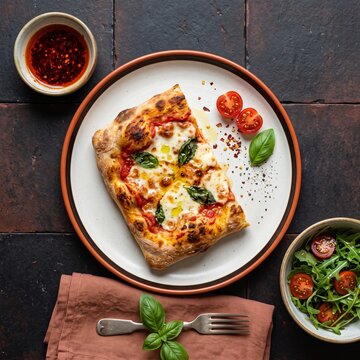 Pizza al Taglio: Roman Pizza by the Slice Served in Rectangular Trays