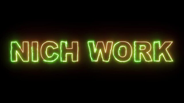 multicolor neon video animation nice work 4k loop.