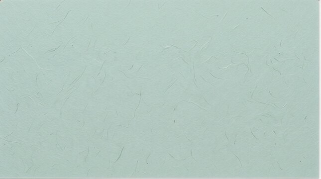 Minimalist light green handmade mulberry paper background texture with visible natural fibers