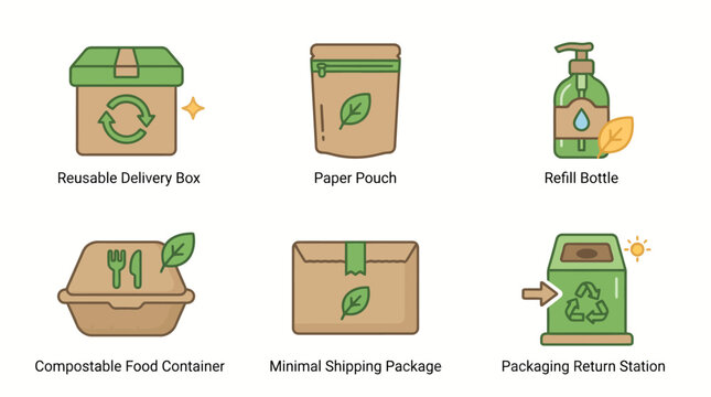Eco-friendly packaging solutions: reusable, compostable, refillable options for sustainable living