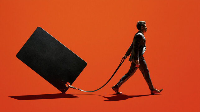 Businessman Pulling credit card