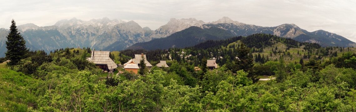 Shepherds huts, Velika Planina, Kamnik and Savinja Alps, Slovenia