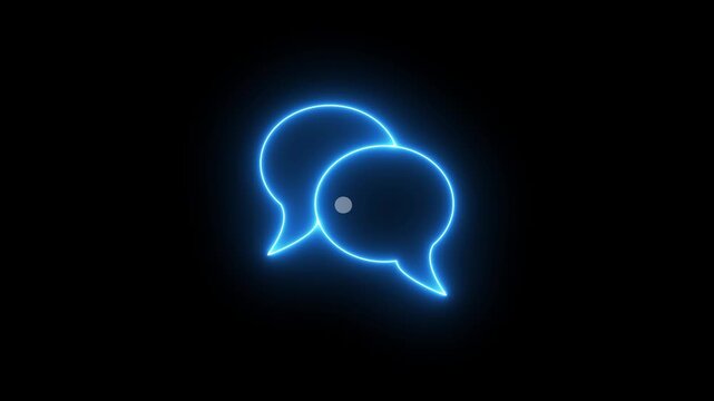 Animated three dots typing icon for chat and message activity