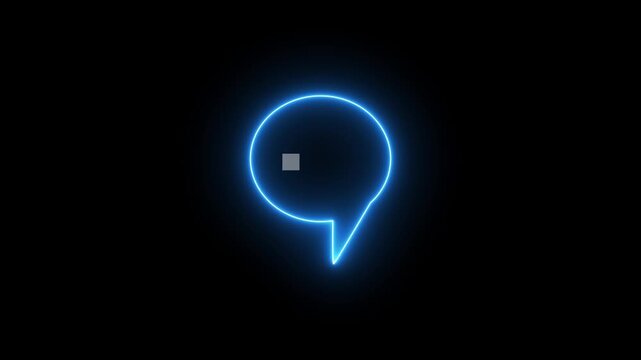 Animated three dots typing icon for chat and message activity