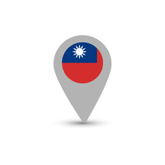 Obraz premium Taiwan flag, navigation, emblem, sticker, label, icon, web, button 